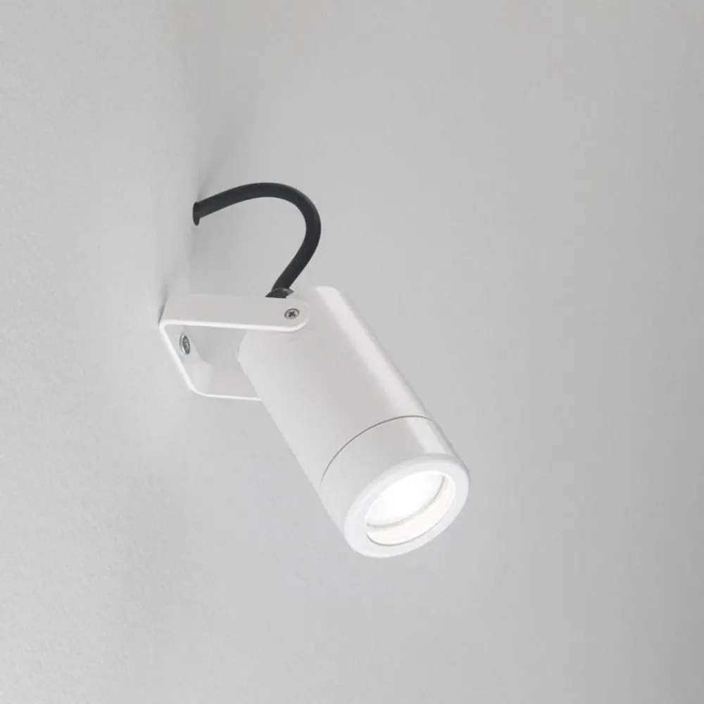 Faretti Da Esterno-IsyLuce faretto da esterno bianco orientabile anti corrosione