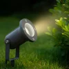 Faretti Da Esterno-IsyLuce faretto da giardino orientabile antracite