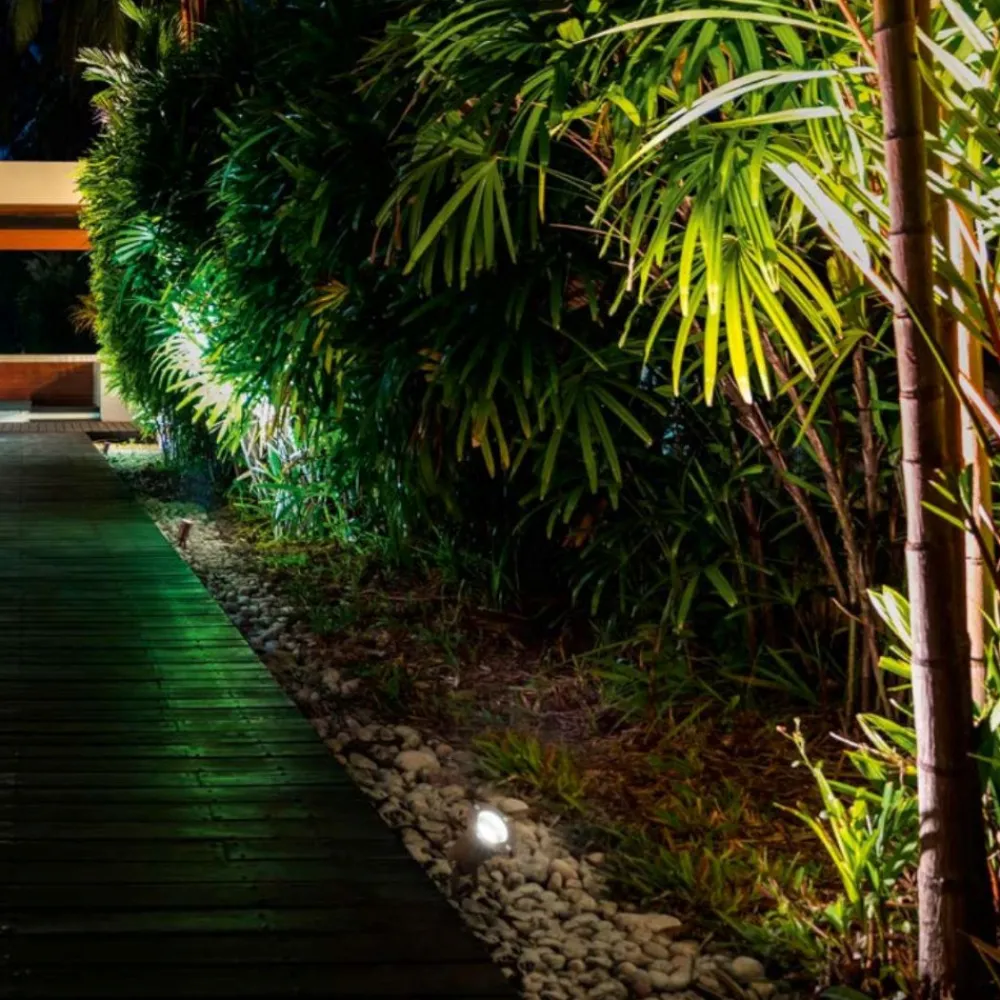 Faretti Da Esterno-IsyLuce faretto da giardino orientabile antracite