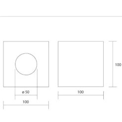 Faretti Da Soffitto-IsyLuce faretto da soffitto cubo di gesso bianco