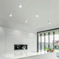 Faretti Da Soffitto-IsyLuce faretto da soffitto led 15w 4000k cilindro bianco