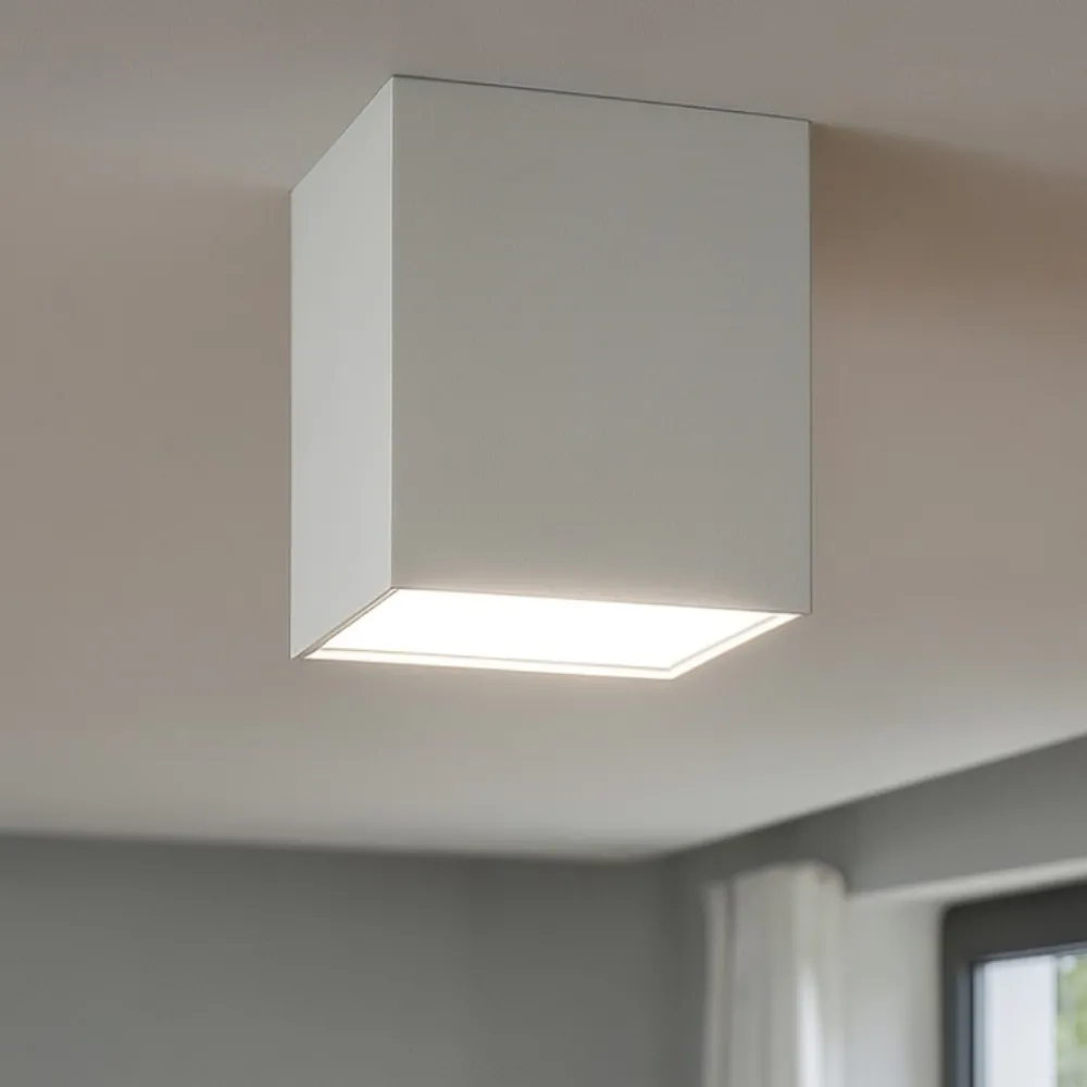 Faretti Da Soffitto-IsyLuce faretto led cubo 12w 3000k bianco