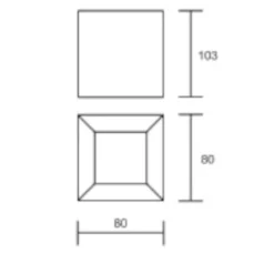 Faretti Da Soffitto-IsyLuce faretto led cubo 12w 3000k bianco