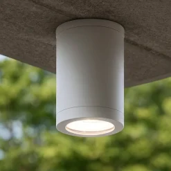 Faretti Da Esterno-IsyLuce faretto per esterni cilindro bianco anti corrosione
