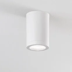 Faretti Da Esterno-IsyLuce faretto per esterni cilindro bianco anti corrosione