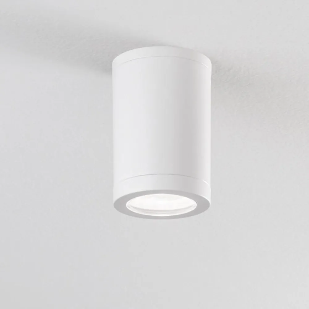 Faretti Da Esterno-IsyLuce faretto per esterni cilindro bianco anti corrosione