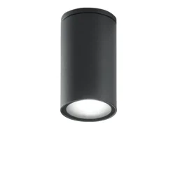 Faretti Da Esterno-IsyLuce faretto per esterni da soffitto cilindro antracite