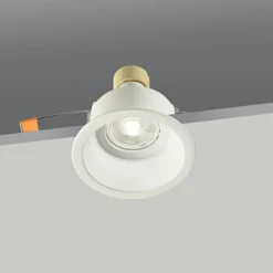 Faretti Da Incasso-IsyLuce faretto rotondo da incasso per cartongesso bianco