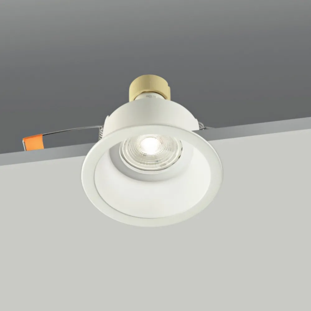 Faretti Da Incasso-IsyLuce faretto rotondo da incasso per cartongesso bianco