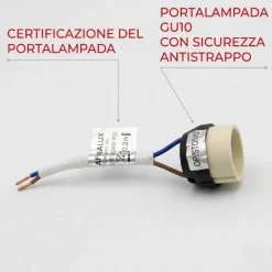 Faretti Da Incasso-IsyLuce faretto rotondo da incasso per cartongesso bianco