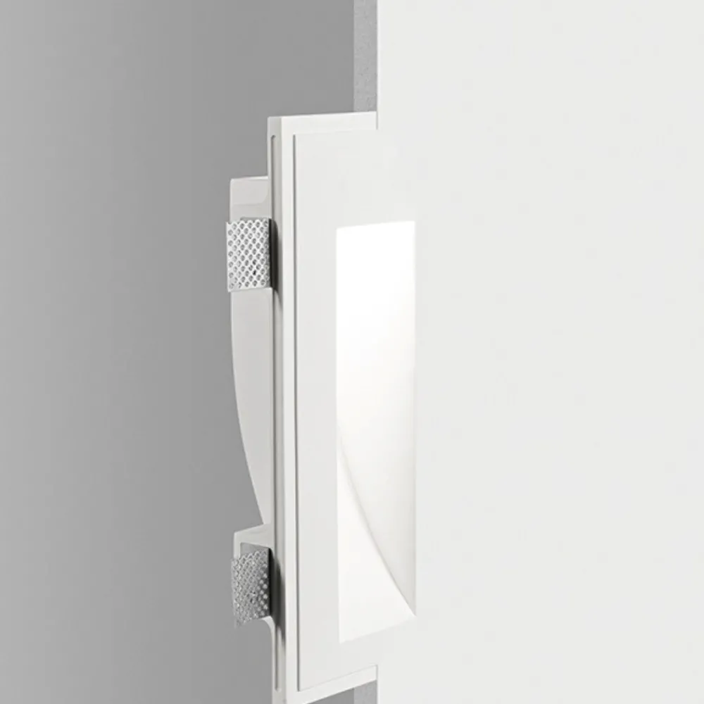 Segnapasso Led-IsyLuce faretto segnapasso gesso da incasso a scomparsa per scale