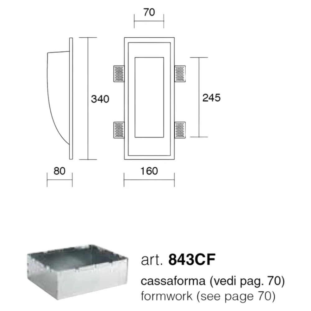 Segnapasso Led-IsyLuce faretto segnapasso gesso da incasso a scomparsa per scale