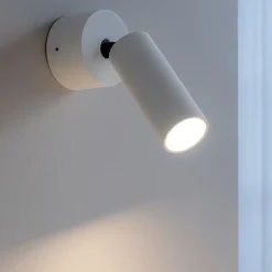 Applique Da Parete-IsyLuce focus slim applique led bianco orientabile led 5w 3000k
