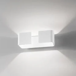 Applique Da Parete-IsyLuce graffa applique led 10w 3000k moderno bianco