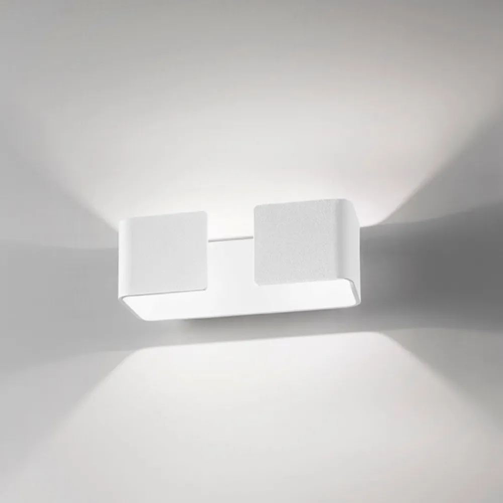 Applique Da Parete-IsyLuce graffa applique led 10w 3000k moderno bianco