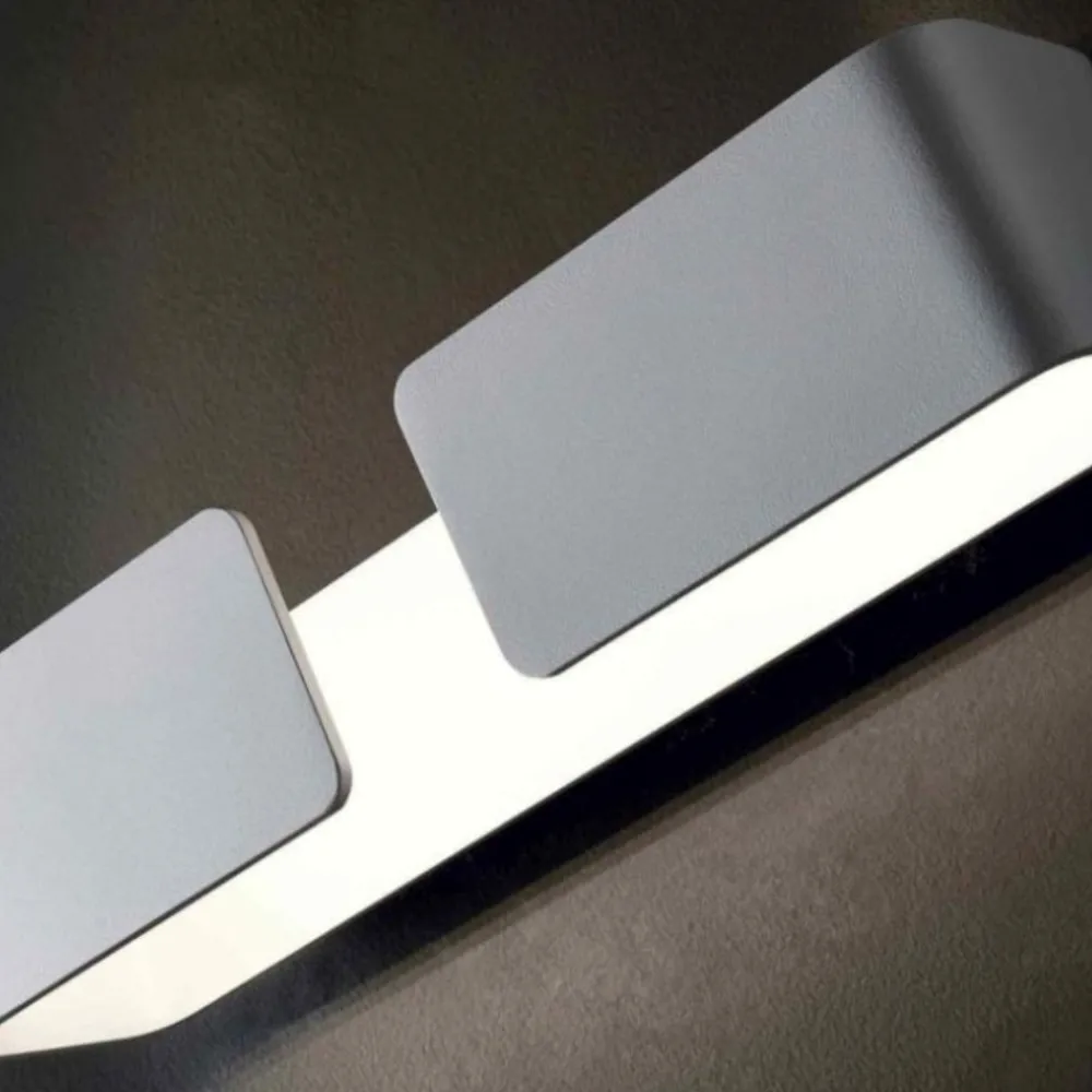 Applique Da Parete-IsyLuce graffa applique led 10w 3000k moderno bianco