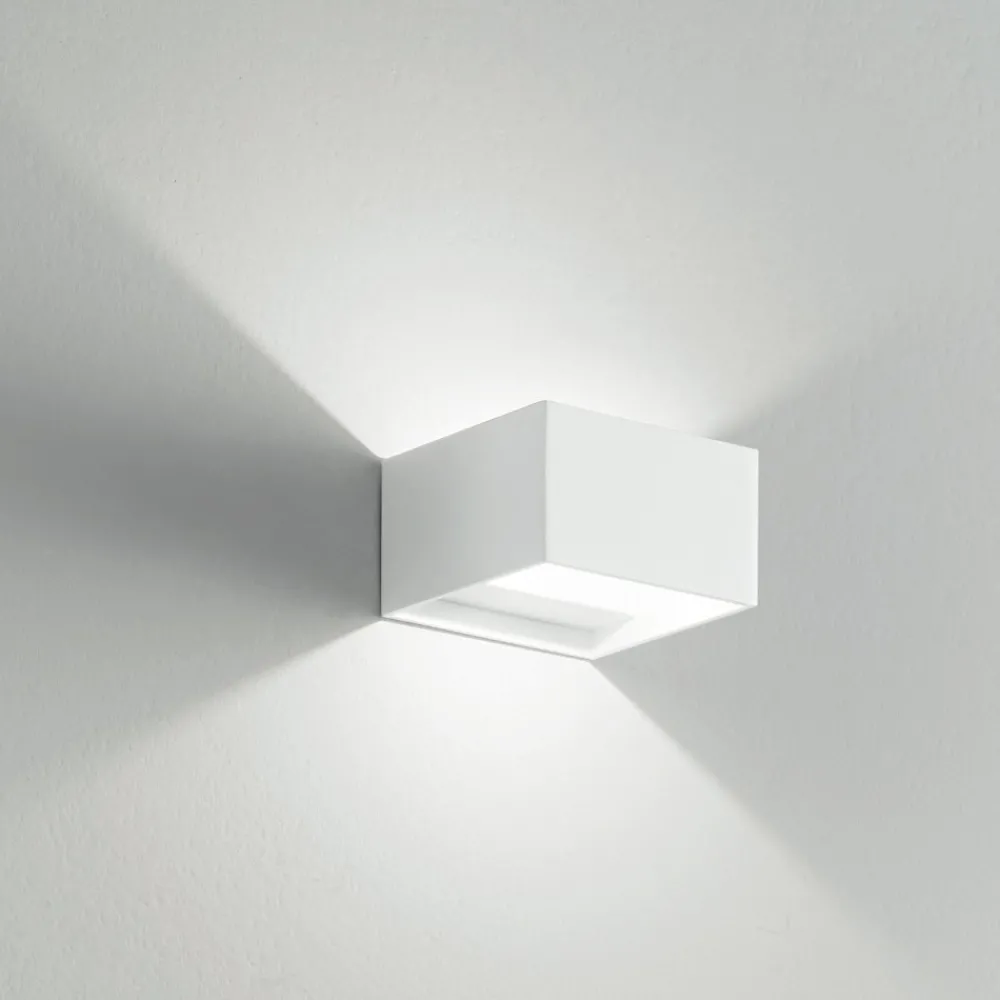Applique Da Parete-IsyLuce kubie applique cubotto led 6w 3000k moderna bianco