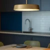 Lampadari Cucina-IsyLuce lampada a sospensione urban sabbia moderna led 18w dimmerabile