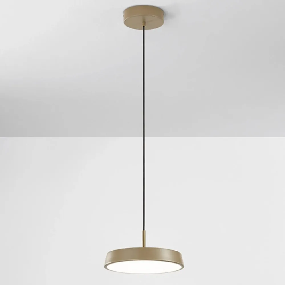 Lampadari Cucina-IsyLuce lampada a sospensione urban sabbia moderna led 18w dimmerabile