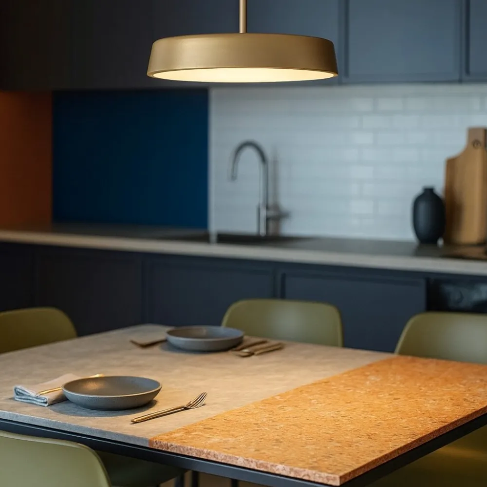 Lampadari Cucina-IsyLuce lampada a sospensione urban sabbia moderna led 18w dimmerabile