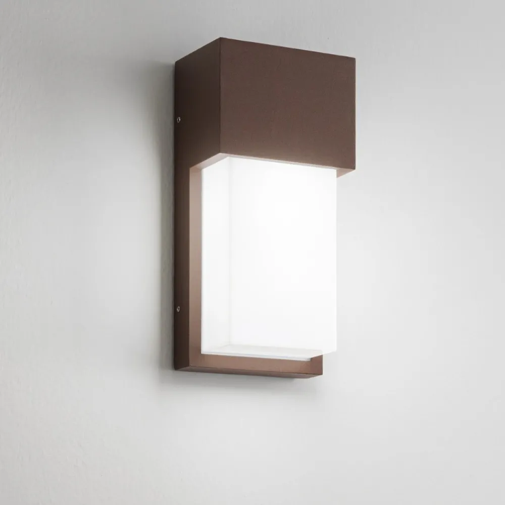 Applique Da Esterno-IsyLuce lampada da esterno moderna applique corten