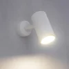 Applique Da Parete-IsyLuce lampada moderna cilindro bianco orientabile