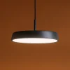 Lampadari Cucina-IsyLuce lampadario da cucina nero urban design moderno led 18w dimmerabile