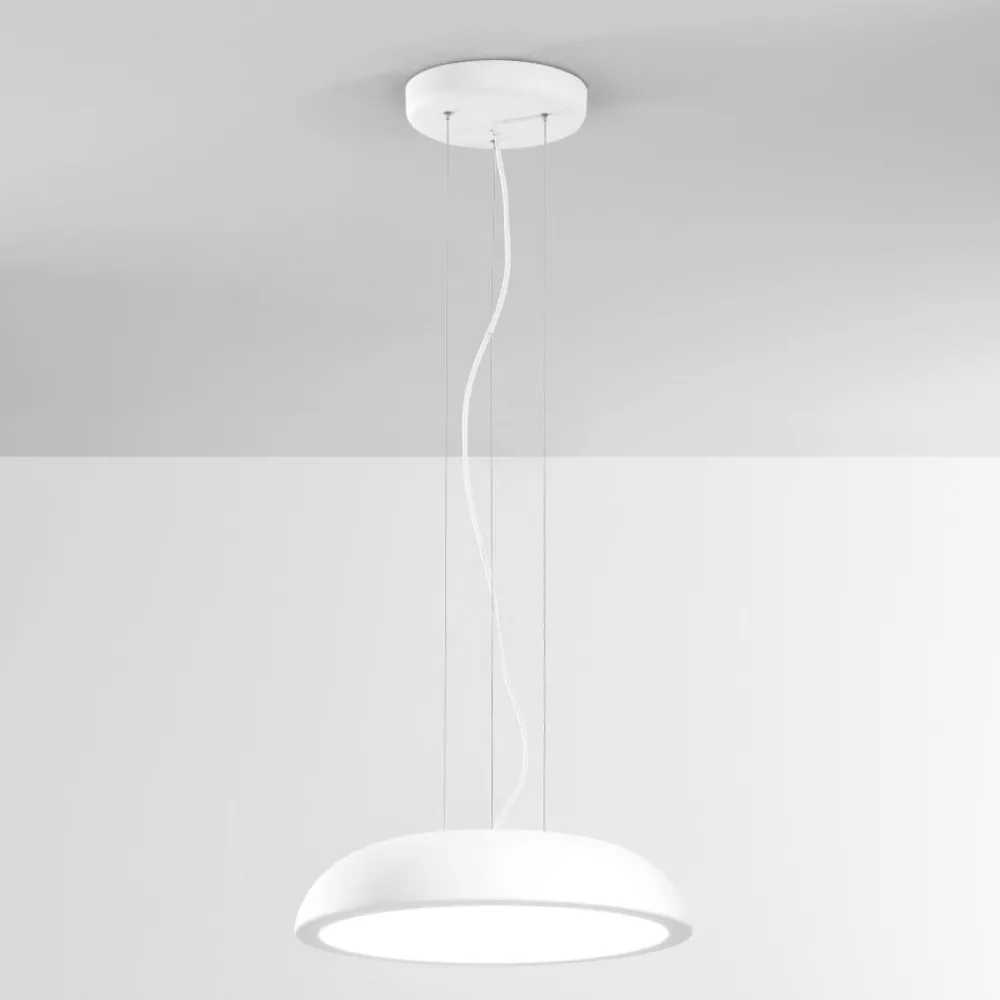 Lampadari Cucina-IsyLuce lampadario da cucina zenal bianca led 27w 3000k 4000k dimmerabile