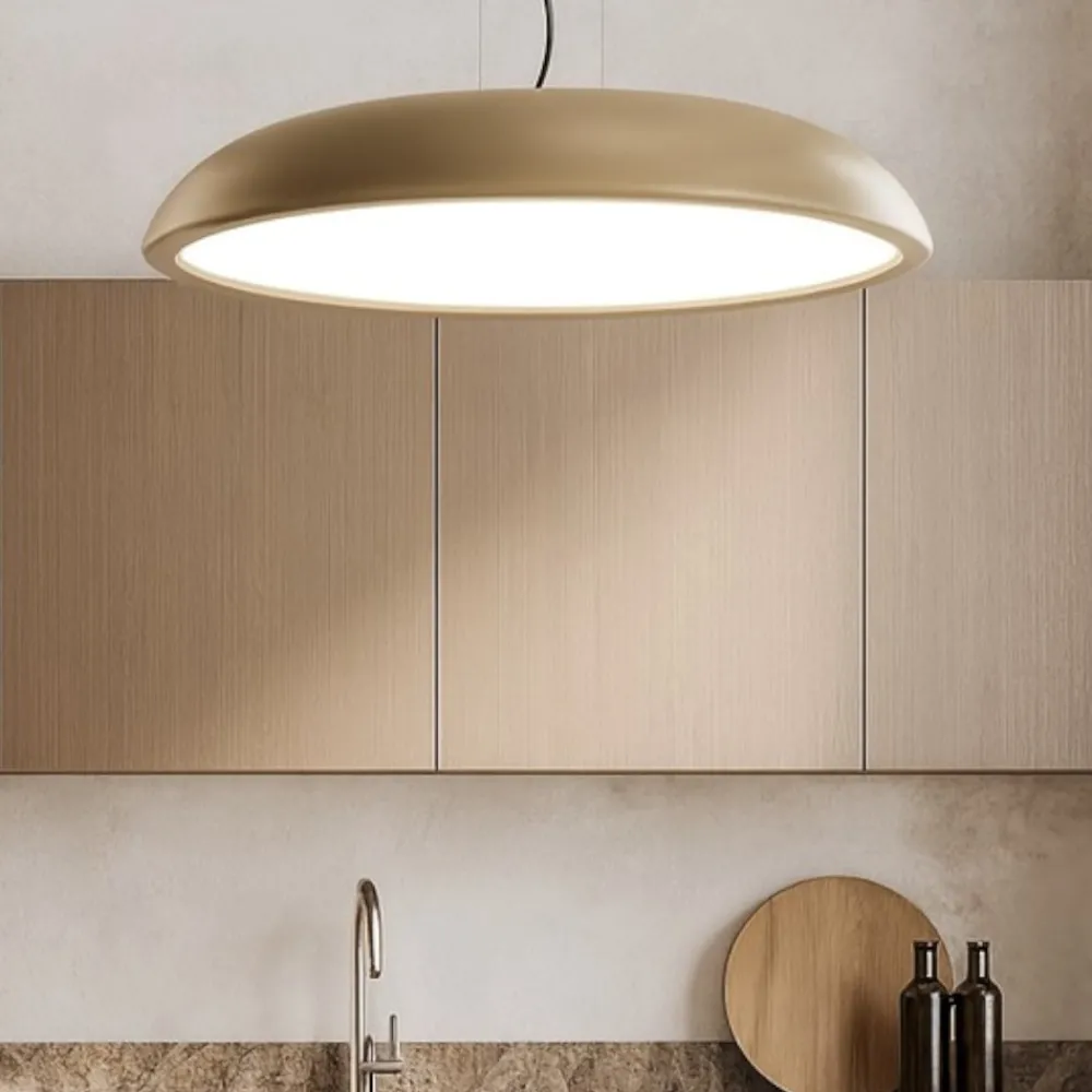 Lampadari Cucina-IsyLuce lampadario per cucina zenal sabbia led 55w dimmerabile