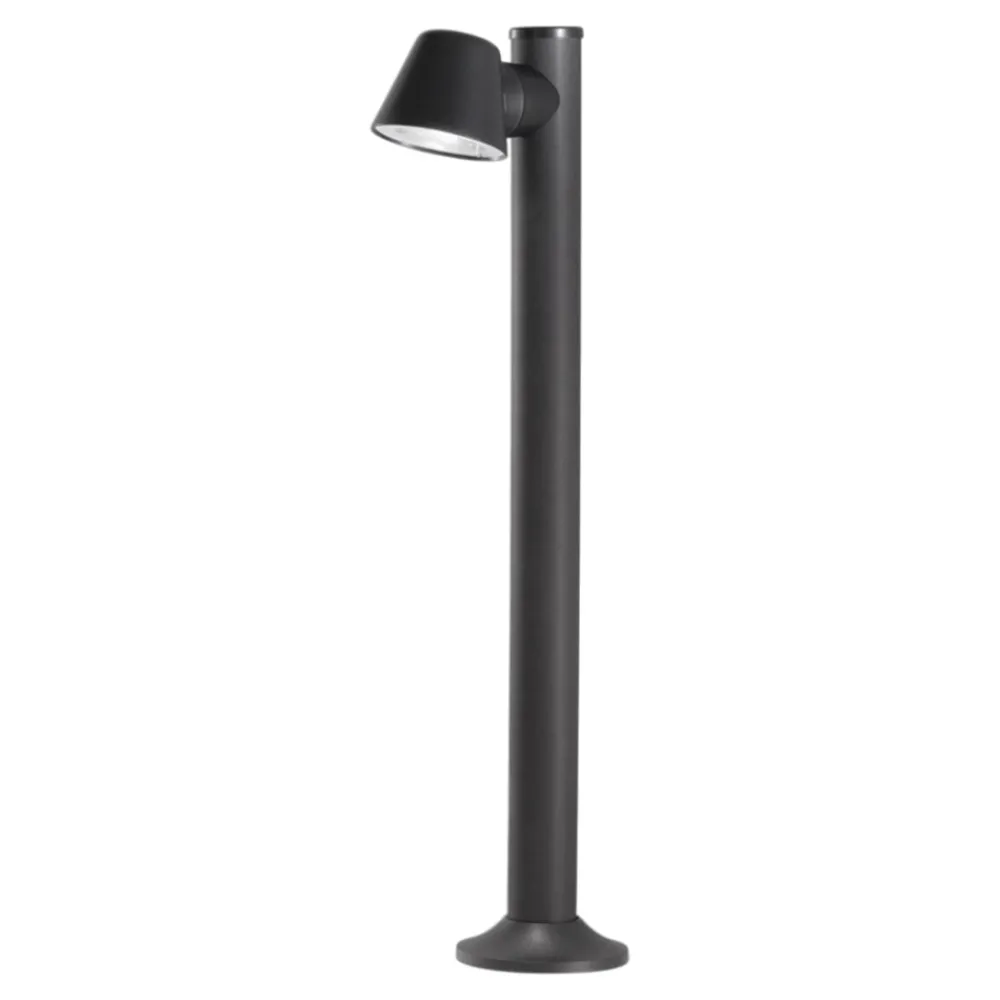 Lampioni Da Giardino-IsyLuce lampione orientabile da giardino antracite moderno