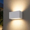 Applique Da Esterno-IsyLuce metro applique da esterno 24w 3000k bianco moderna
