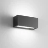 Applique Da Esterno-IsyLuce metro applique da esterno antracite led 24w 4000k