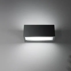 Applique Da Esterno-IsyLuce metro applique da esterno 24w 3000k antracite