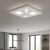 Plafoniere Moderne-IsyLuce plafoniera bianca led 25w 3000k quadrata per cucina
