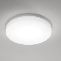 Plafoniere Bagno-IsyLuce plafoniera da bagno moderna rotonda bianca led 50w cct ip54