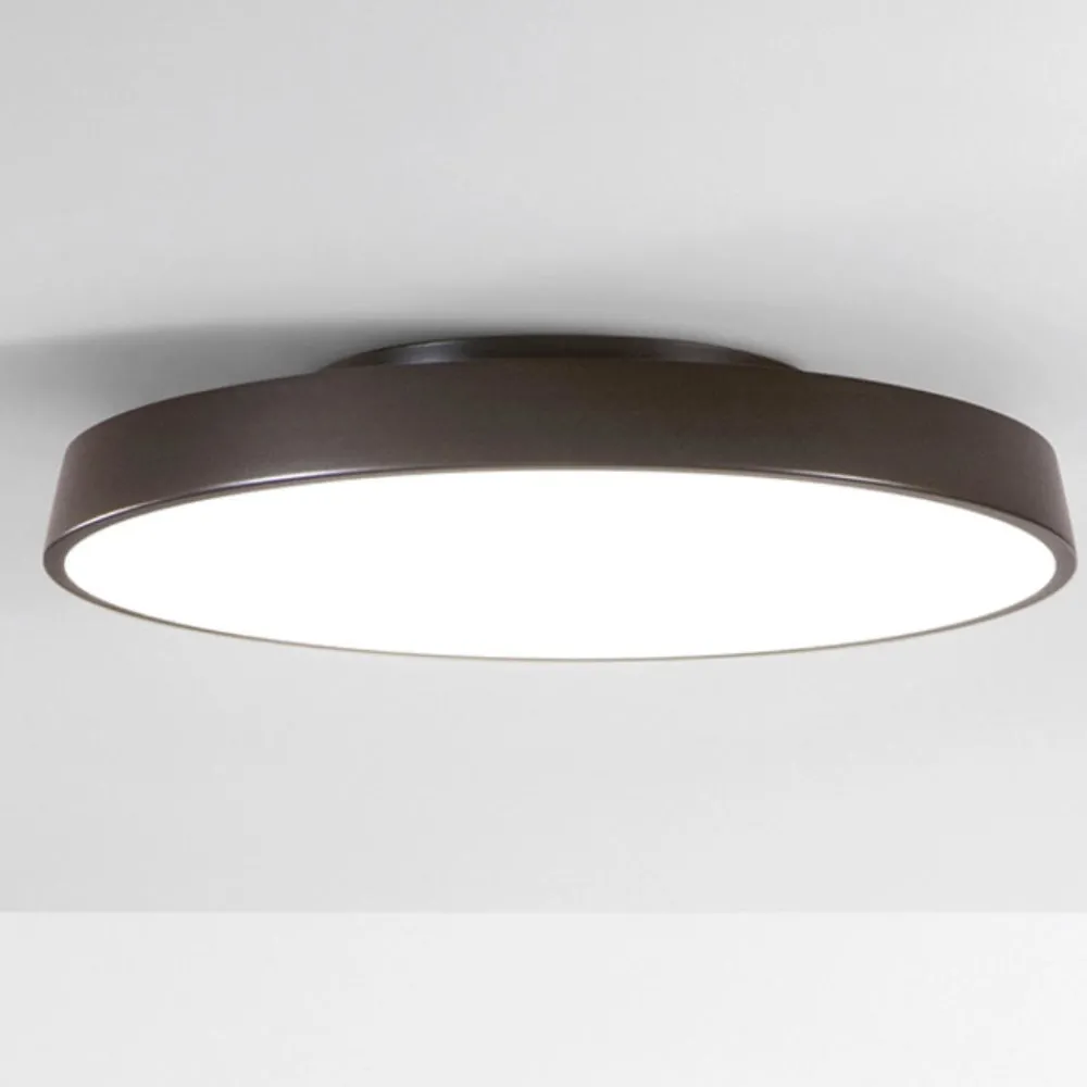 Plafoniere Moderne-IsyLuce plafoniera led 3000k 4000k marrone dimmerabile