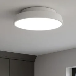 Plafoniere Moderne-IsyLuce plafoniera led 3000k 4000k rotonda bianca