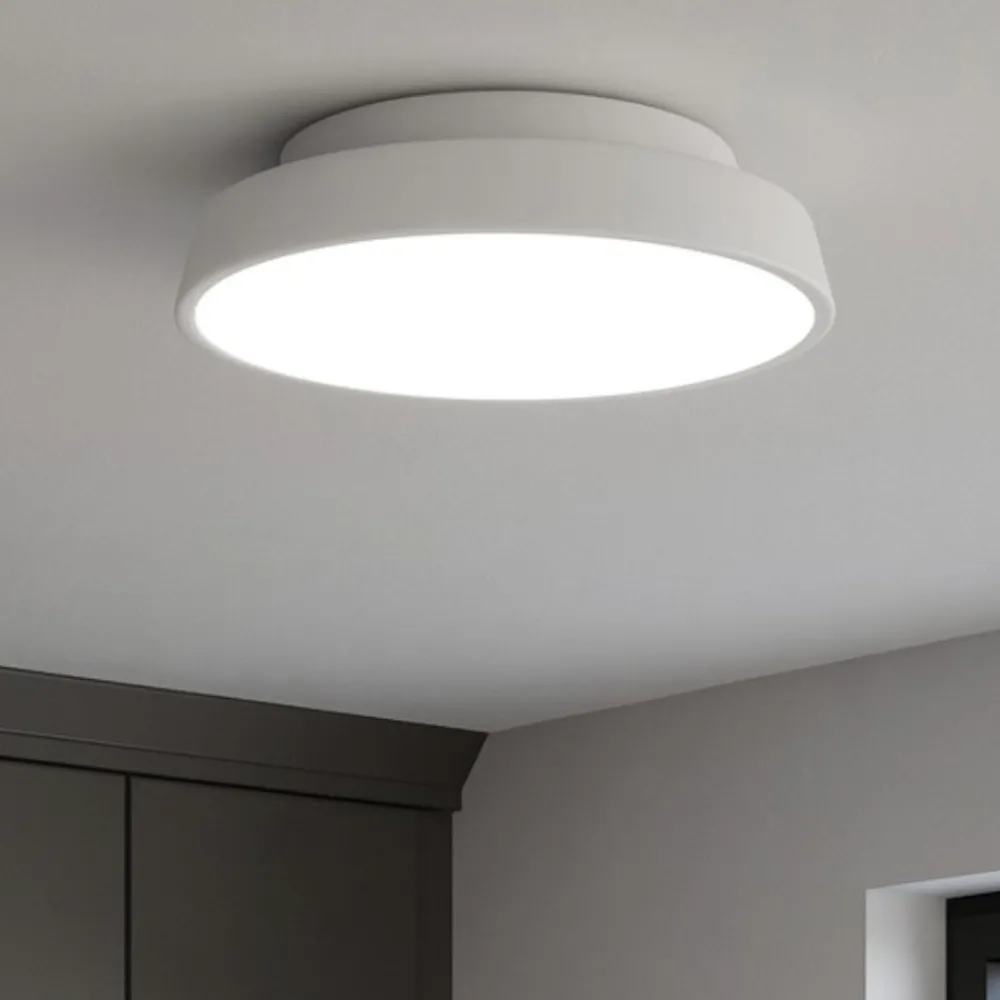 Plafoniere Moderne-IsyLuce plafoniera led 3000k 4000k rotonda bianca