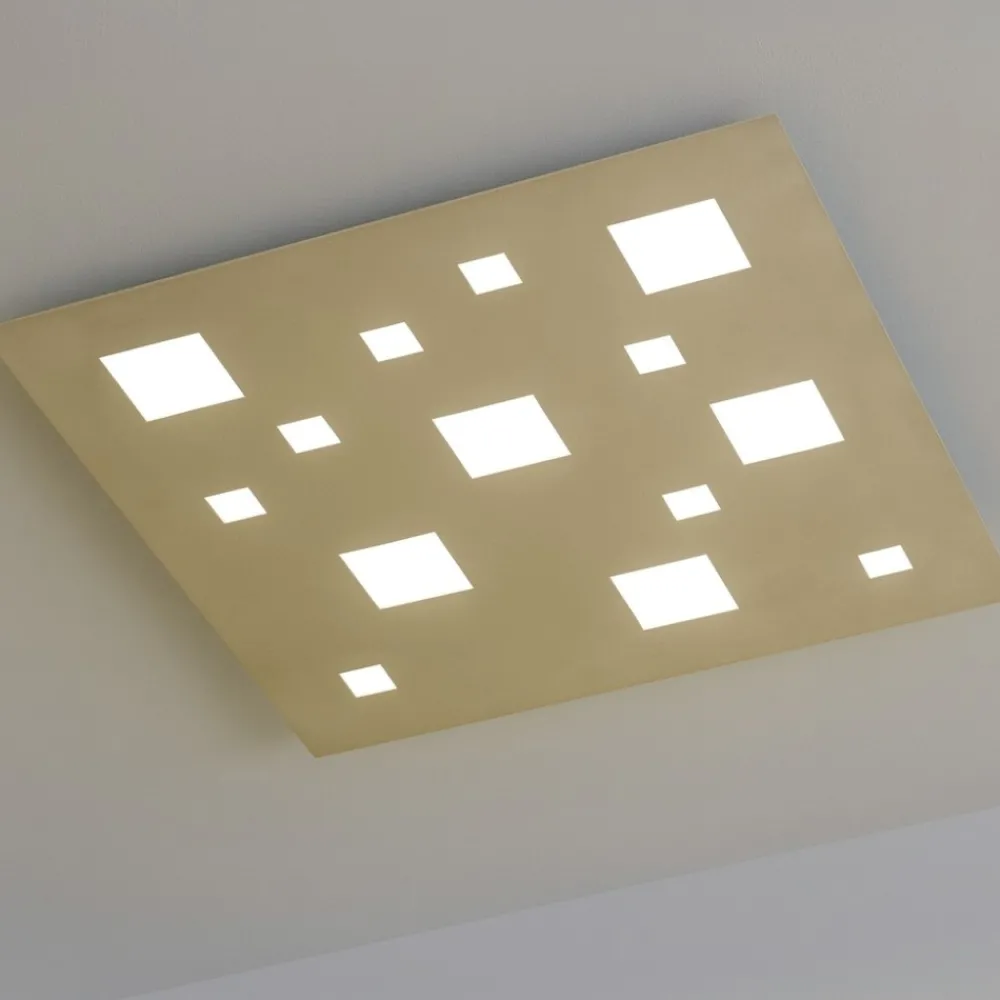Plafoniere Moderne-IsyLuce plafoniera led 60w 3000k quadrata