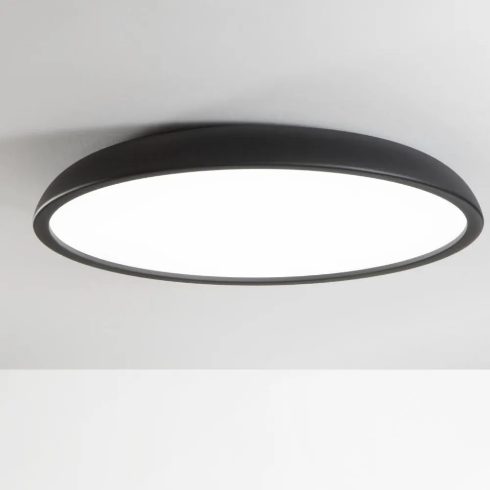 Plafoniere Moderne-IsyLuce plafoniera rotonda led 3000k 4000k dimmerabile