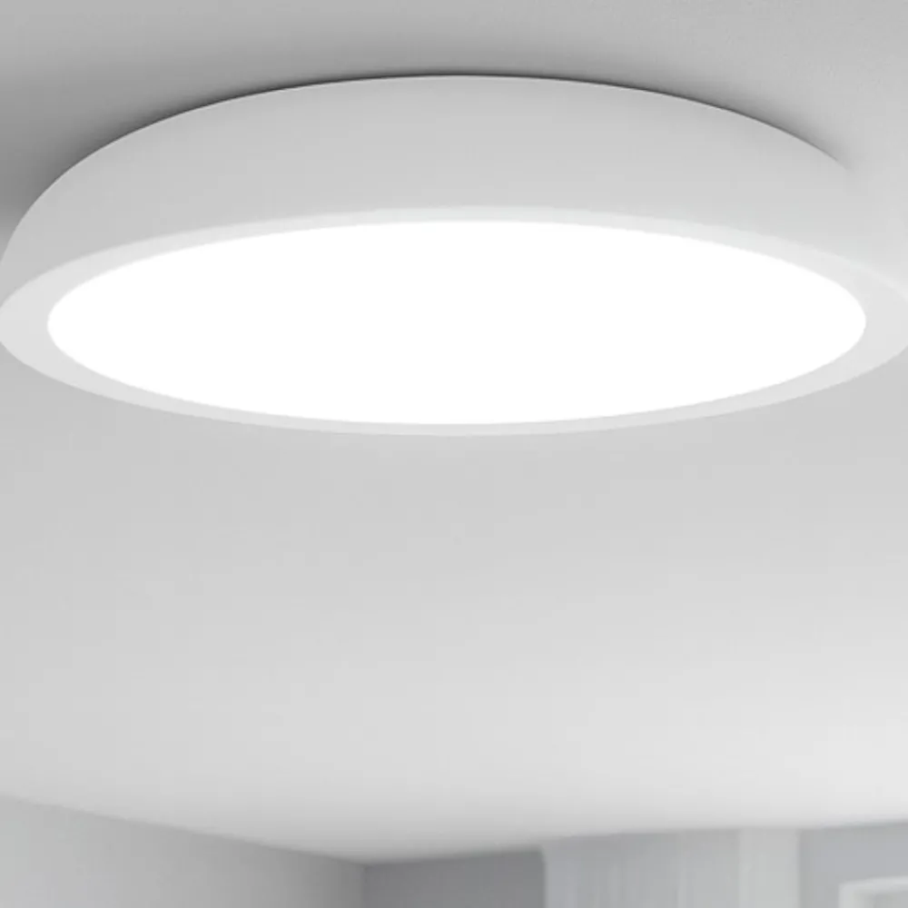 Plafoniere Moderne-IsyLuce plafoniera zenal bianca led 27w 3000k 4000k dimmerabile