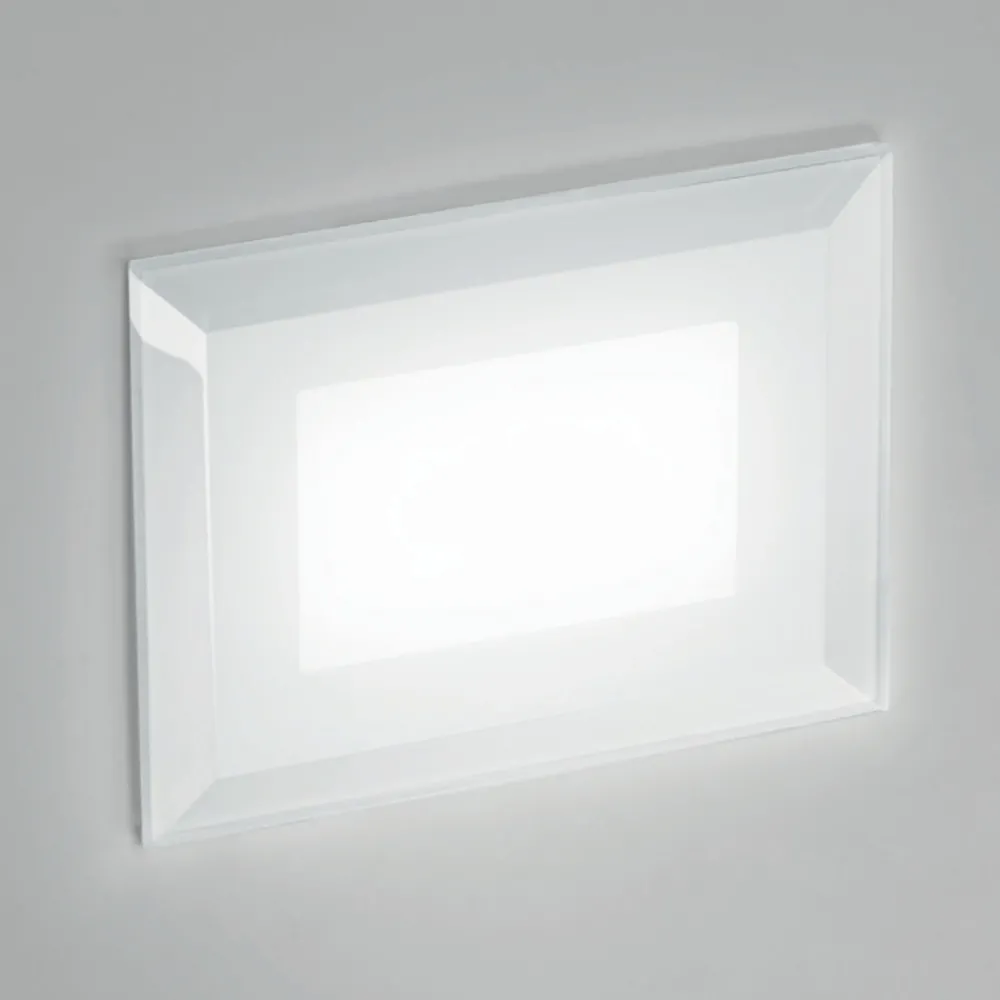 Segnapasso Led-IsyLuce segnapasso di vetro led 3w 3000k per esterno da incasso