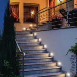 Segnapasso Led-IsyLuce segnapasso di vetro led 3w 3000k per esterno da incasso