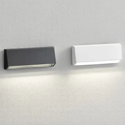 Segnapasso Led-IsyLuce segnapasso led per esterno 4w 3000k doppia cover antracite bianco