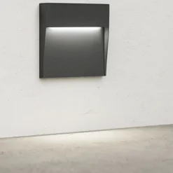 Segnapasso Led-IsyLuce segnapasso led 6w 4000k da esterno antracite senza incasso