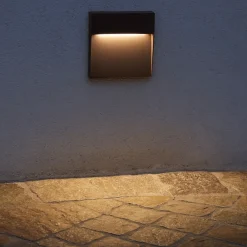 Segnapasso Led-IsyLuce segnapasso led 6w 3000k esterno marrone corten