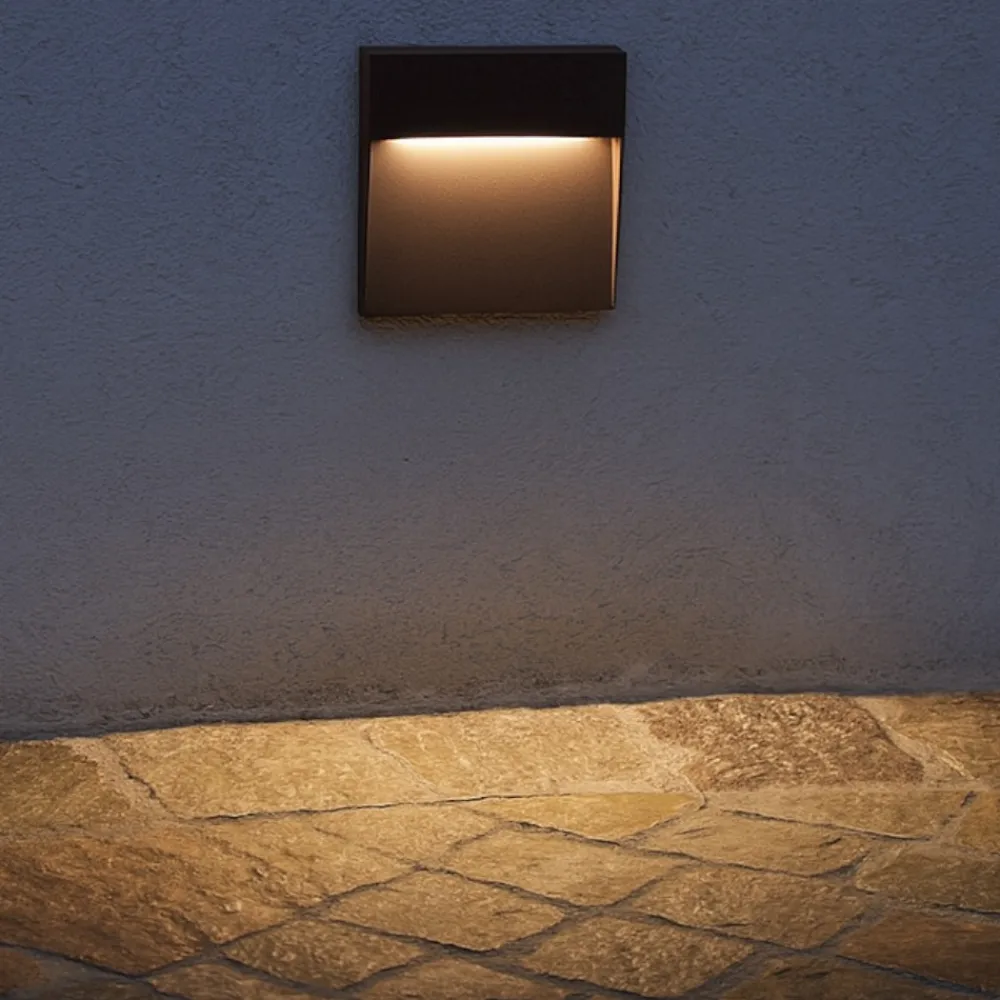 Segnapasso Led-IsyLuce segnapasso led 6w 3000k esterno marrone corten