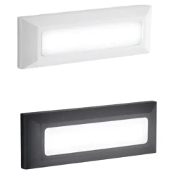 Segnapasso Led-IsyLuce segnapasso per esterno led 4w 3000k cover bianco antracite