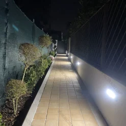Segnapasso Led-IsyLuce segnapasso per esterno led 4w 3000k cover bianco antracite