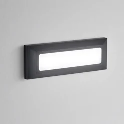 Segnapasso Led-IsyLuce segnapasso per esterno led 4w 3000k cover bianco antracite